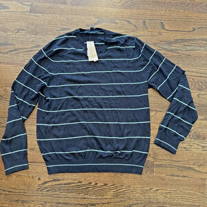 NWT Banana Republic Sweater Men's Medium Silk Cashmere Blend V-Neck XL